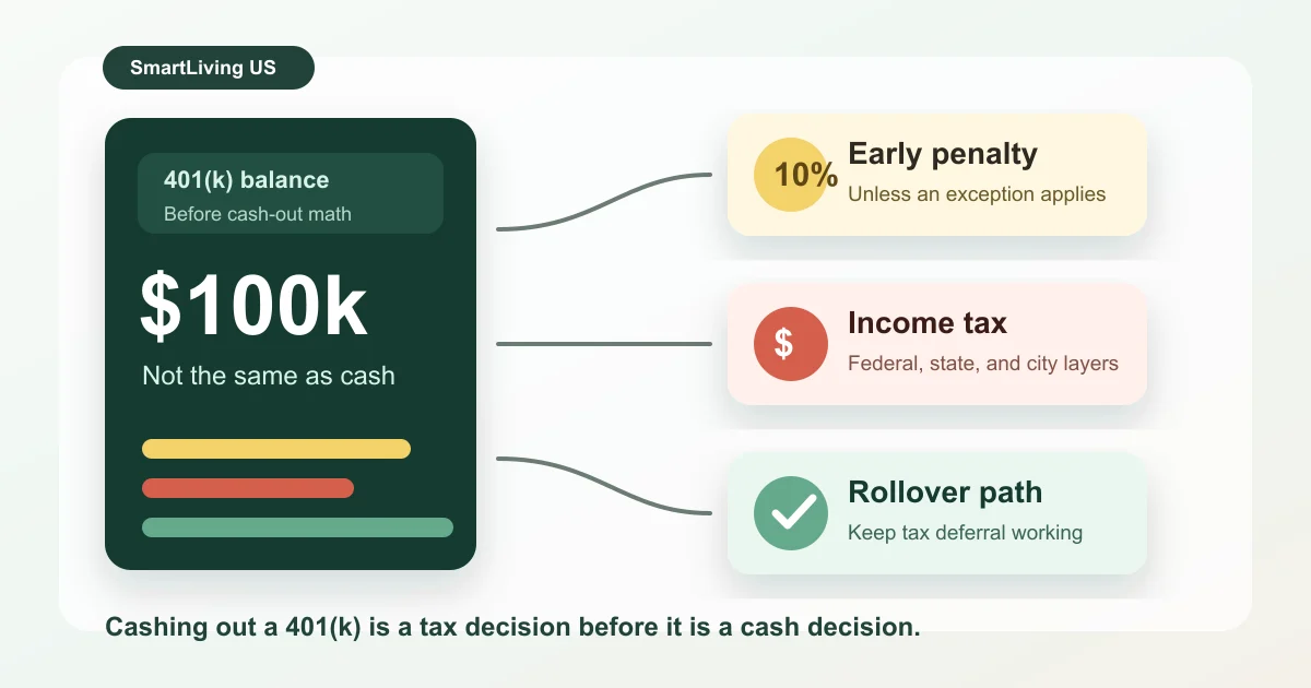 Thinking About Cashing Out Your 401(k)? Run the Tax and Penalty Math First